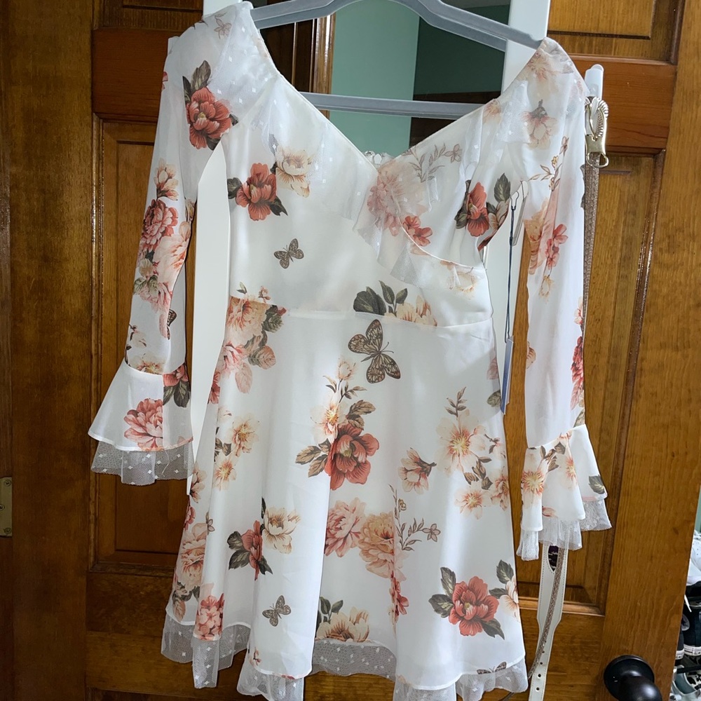 Long sleeve mini dress